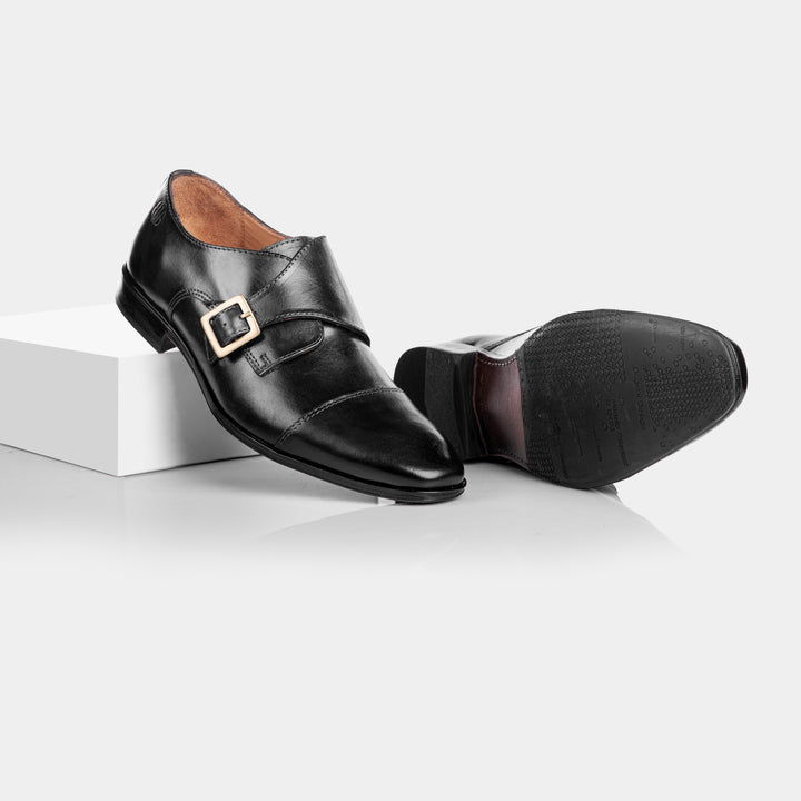 BRUT - Single Monk Strap in Black