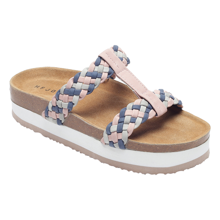 Aishwarya Women's Platform Sandals (Mauve)