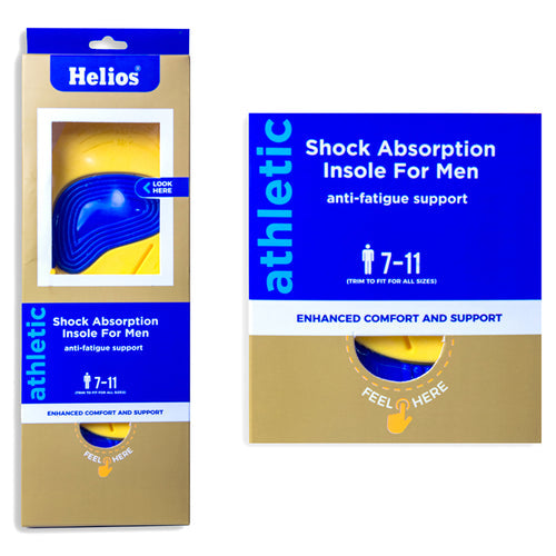 Helios Shock Absorption Insole For Men - Size 7-11 (Trim to Fit)