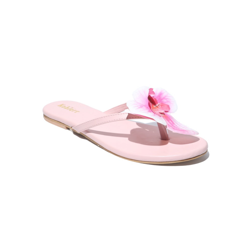 Light Pink Orchid Floral Flats