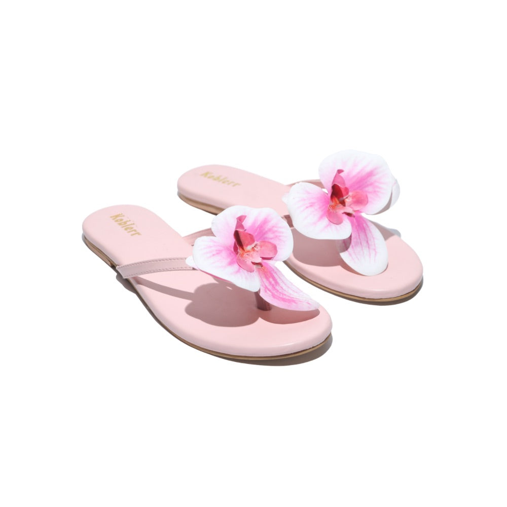 Light Pink Orchid Floral Flats