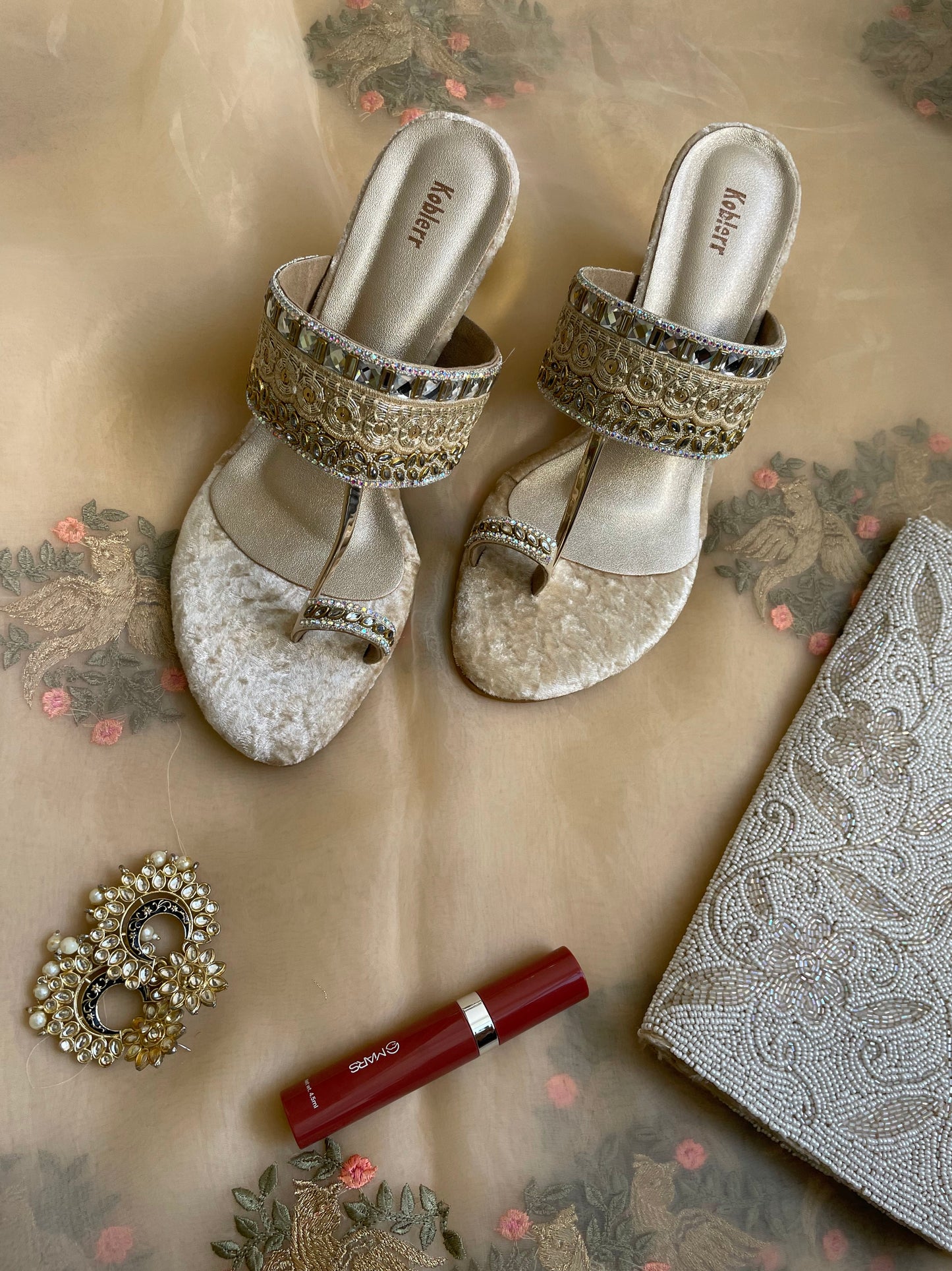 Gold Embellished Heels