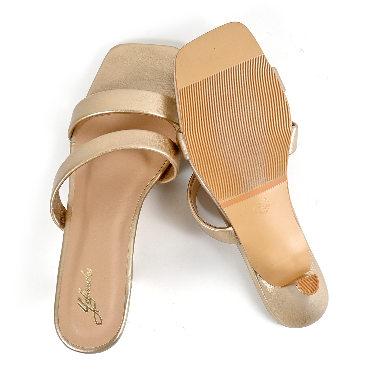 Party Kitten Heel in Gold