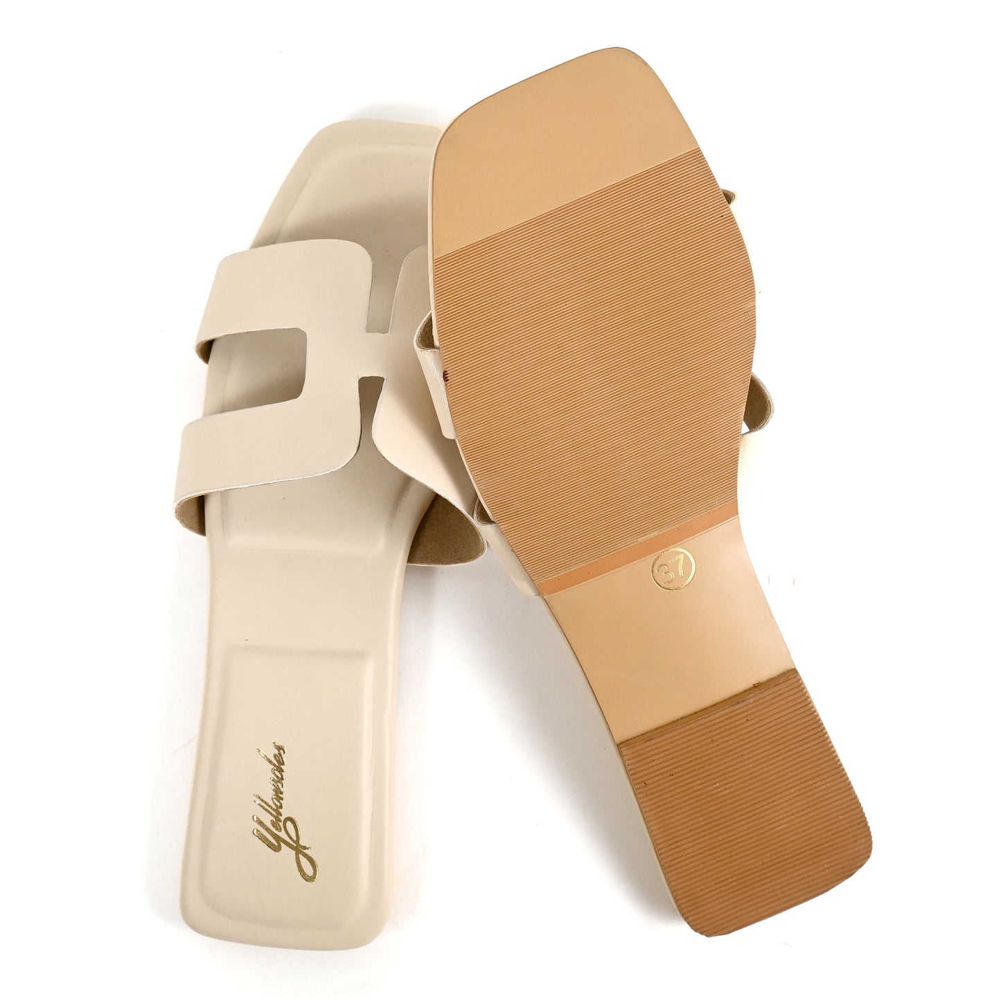 H Style Flats in Beige
