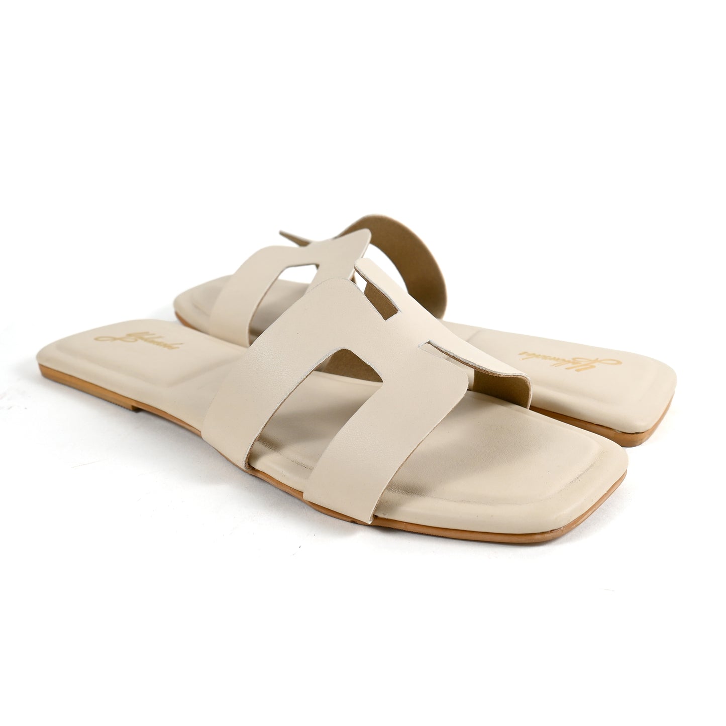 H Style Flats in Beige