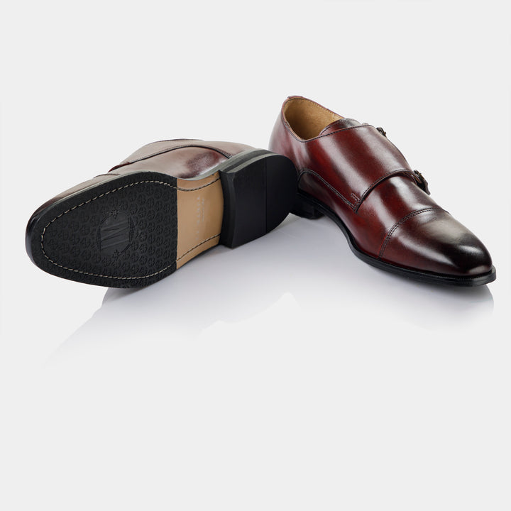 TRUCE - Double Monk Strap in Oxblood