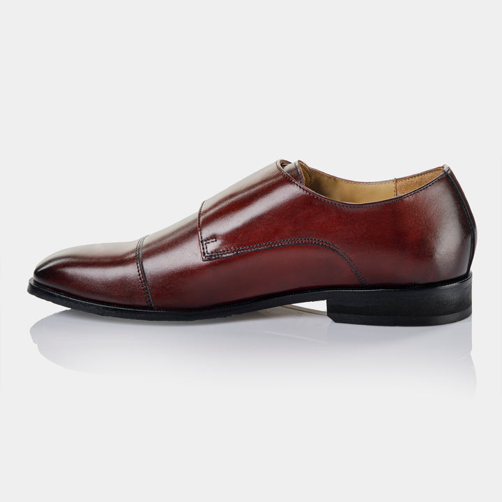 TRUCE - Double Monk Strap in Oxblood