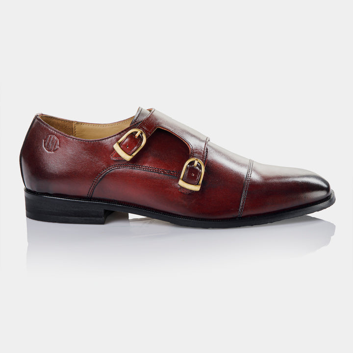 TRUCE - Double Monk Strap in Oxblood