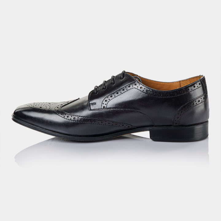 TIMBER - Brogue in Charcoal Black