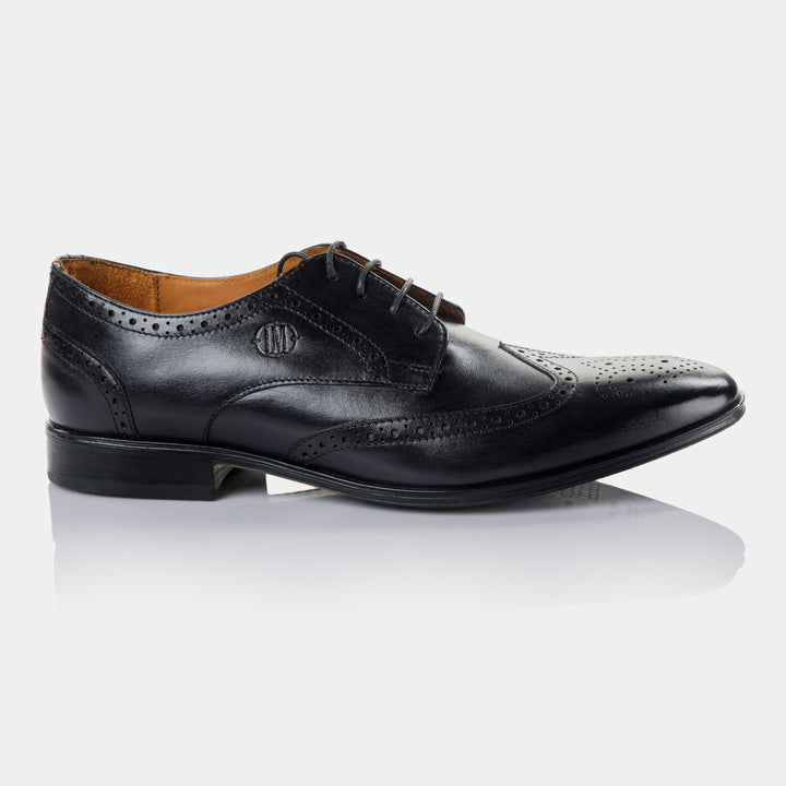 TIMBER - Brogue in Charcoal Black