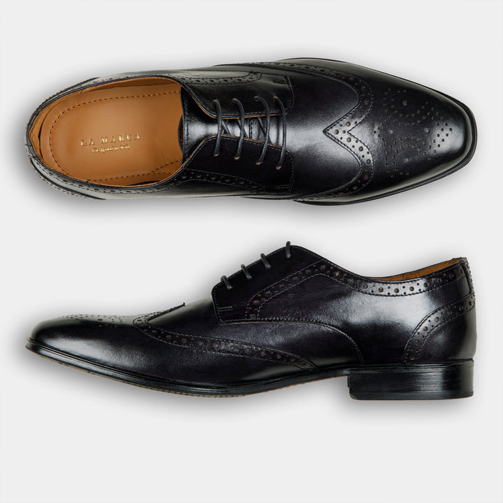 TIMBER - Brogue in Charcoal Black