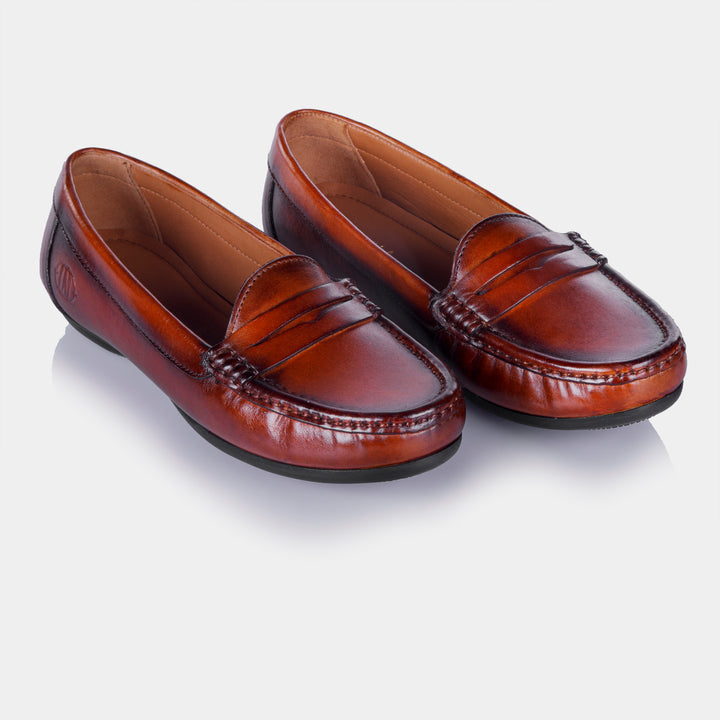 JENIFER - Women's Moccasin in Brandy