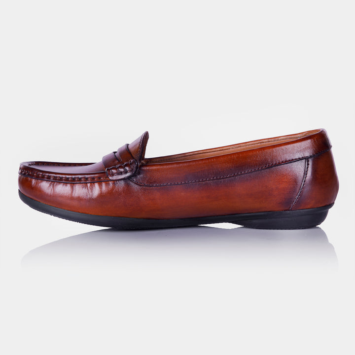 JENIFER - Women's Moccasin in Brandy