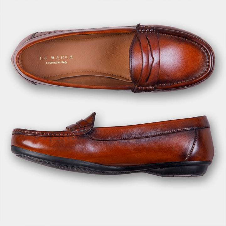 JENIFER - Women's Moccasin in Brandy