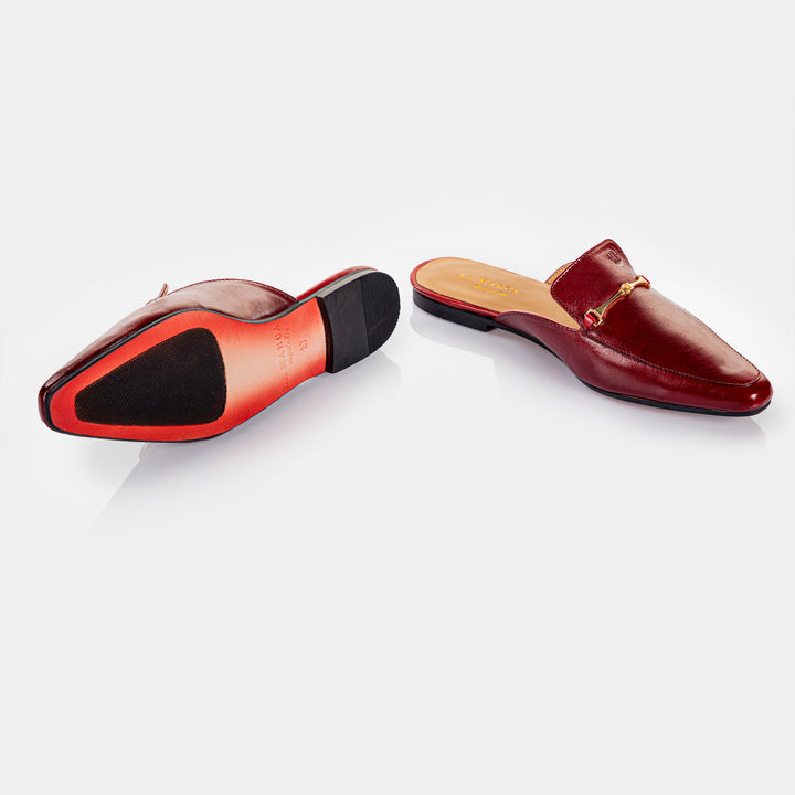 MADONA - Women's Mule in Wine Red