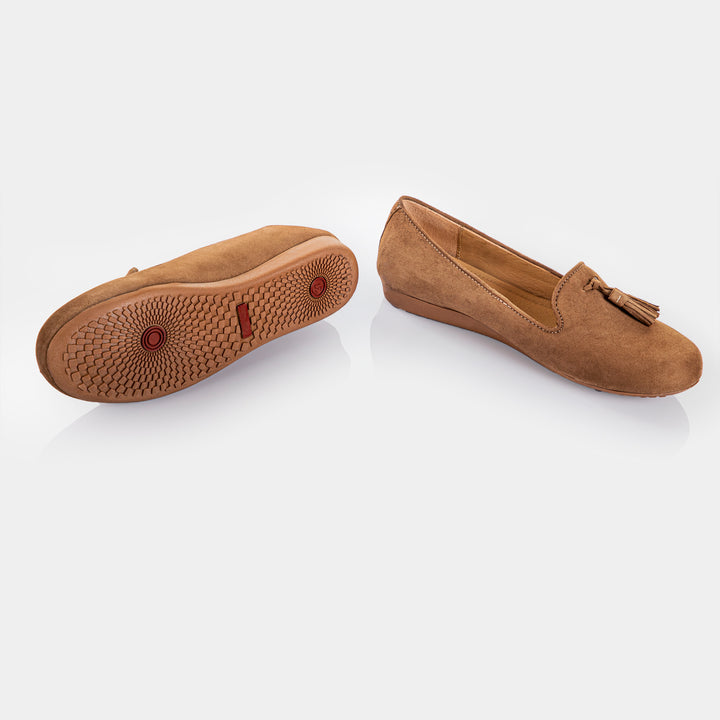 Beneveneto - Ballerina in Sandal Wood Beige