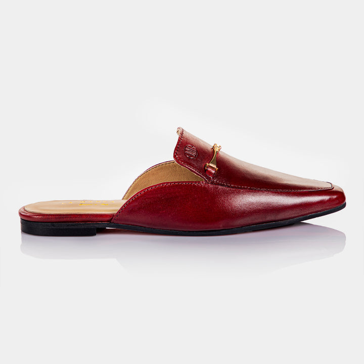 MADONA - Women's Mule in Wine Red