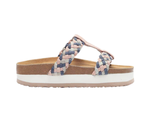 Aishwarya Women's Platform Sandals (Mauve)