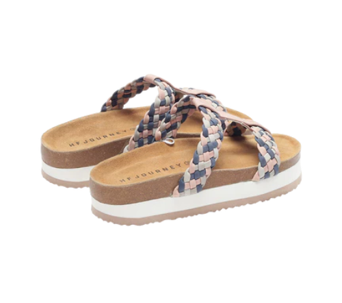 Aishwarya Women's Platform Sandals (Mauve)