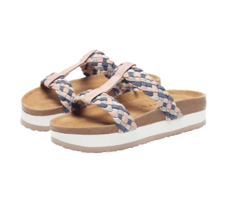 Aishwarya Women's Platform Sandals (Mauve)