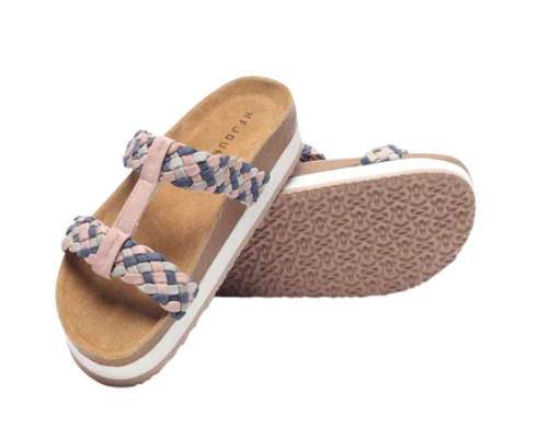 Aishwarya Women's Platform Sandals (Mauve)
