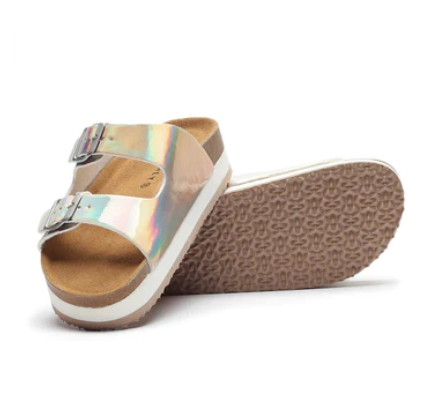 Jeanne Women's Platform Sandals (Pearl)