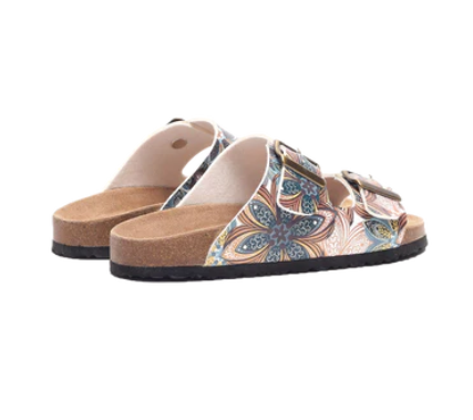 Amelia Women's Two Strap Sandals (Beige)