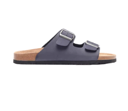 Zeno Men's Two-Strap Sandals (Navy)