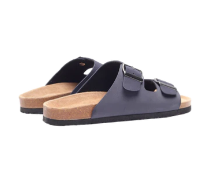 Zeno Men's Two-Strap Sandals (Navy)
