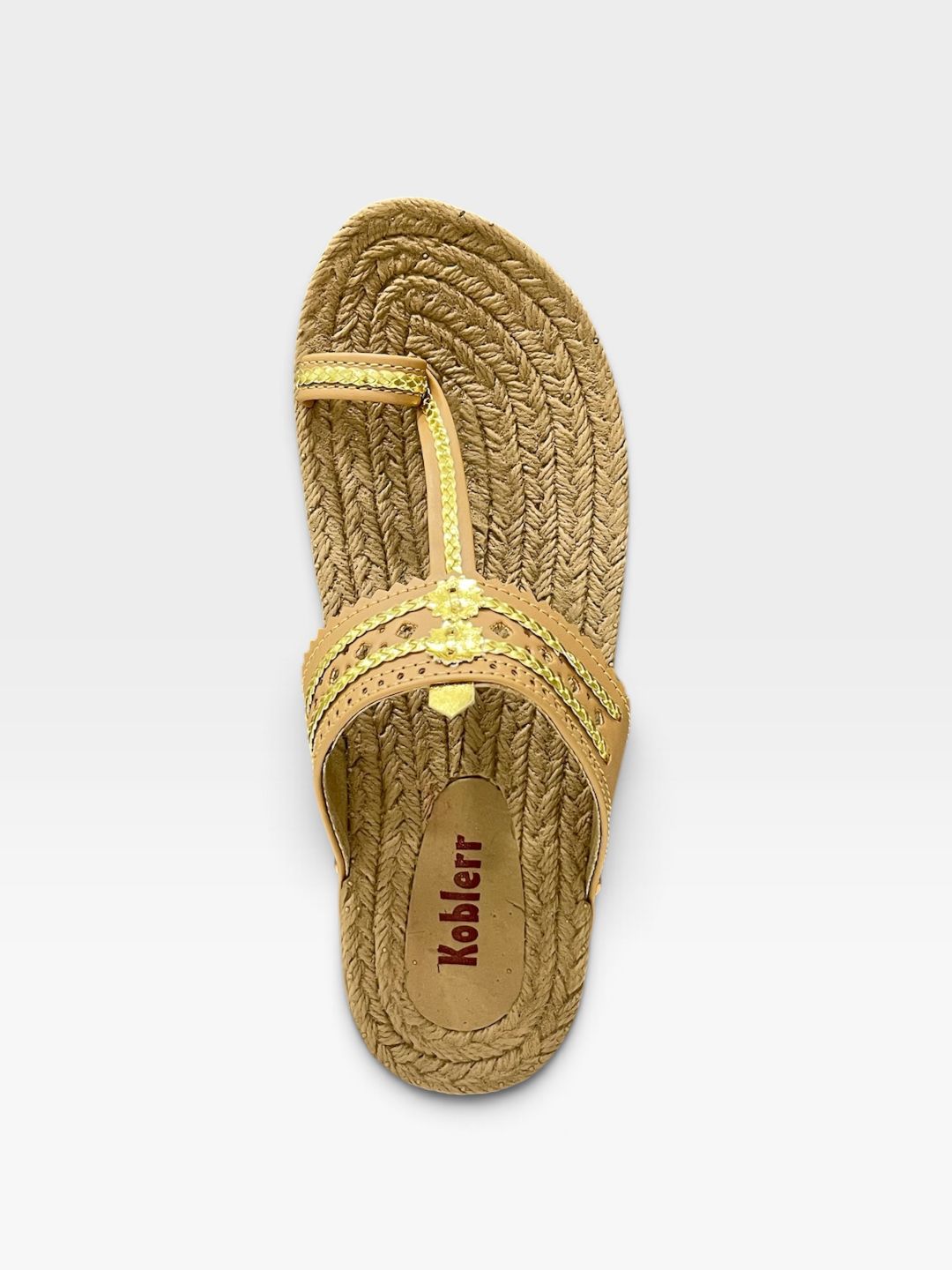 Women's Tan Kolhapuri Sandals 6