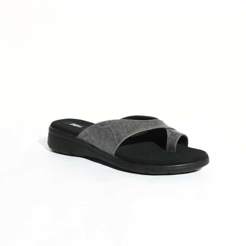Grey Textured Slipper