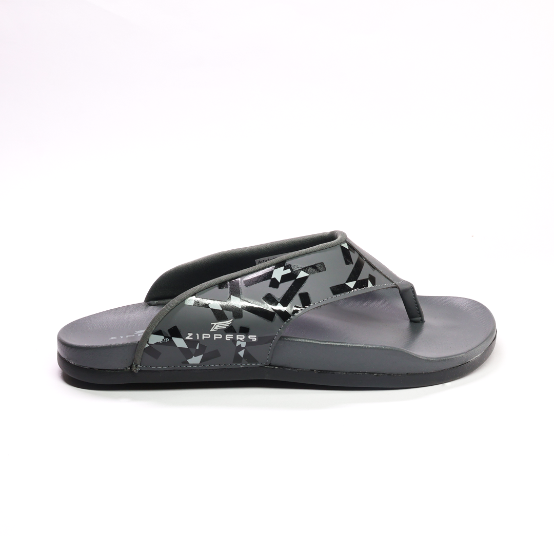 KIAAN - Men's Black & Grey Slippers