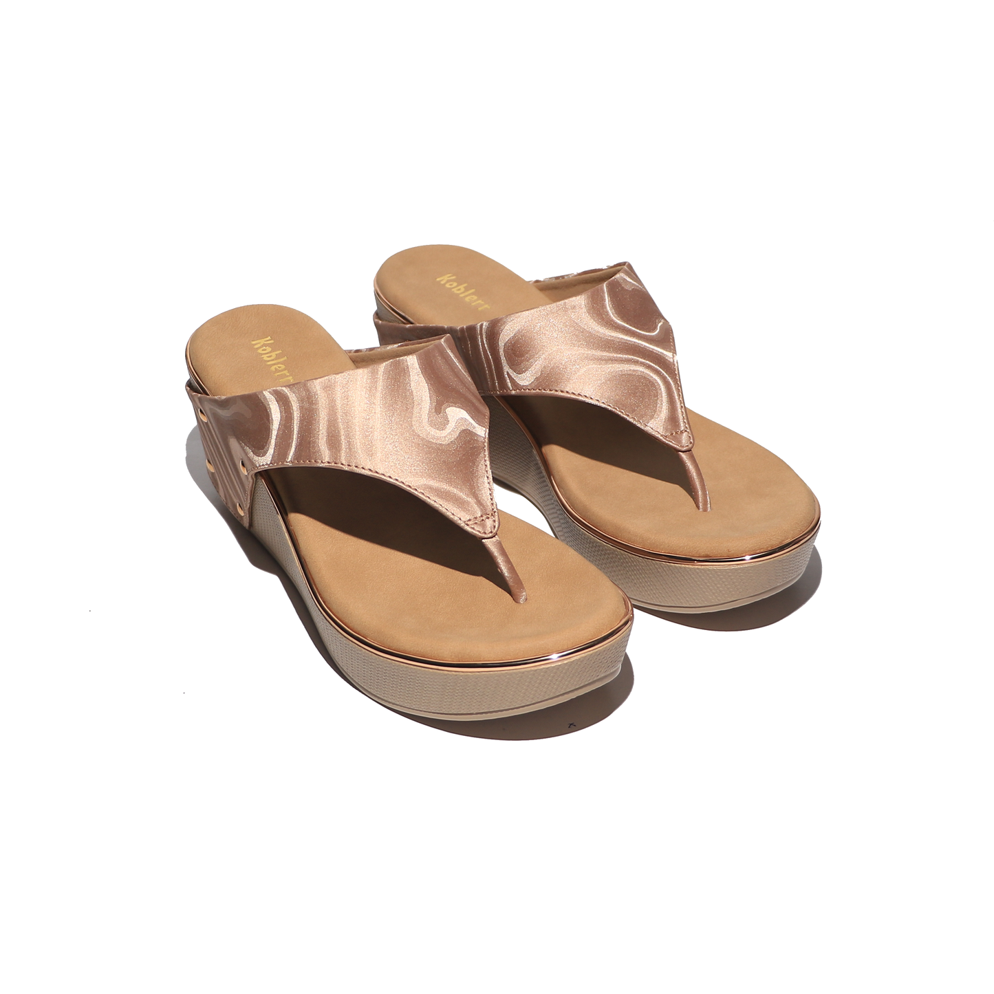 Marble Strap Wedges