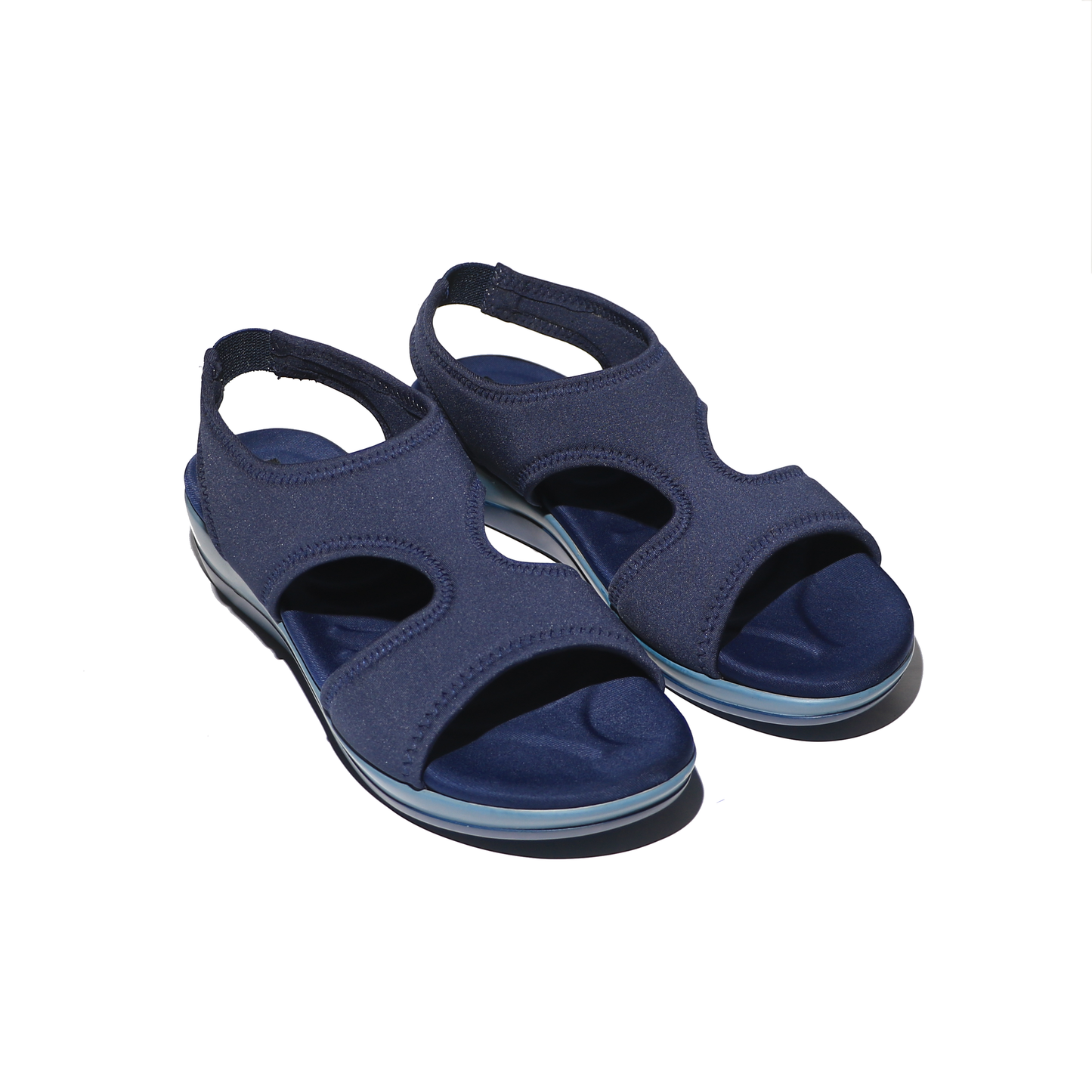 Blue Sandals with Backstrap