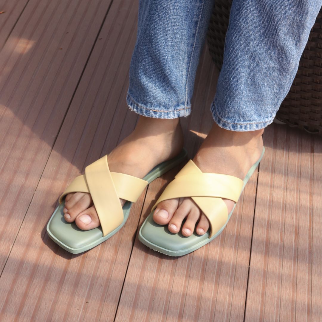 Yellow Slider Flats