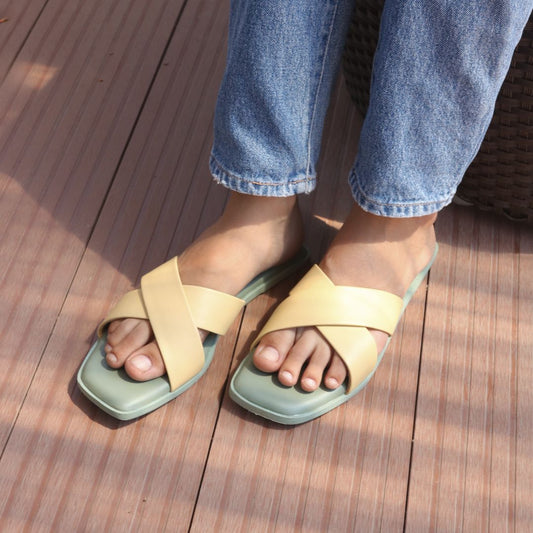 Yellow Slider Flats