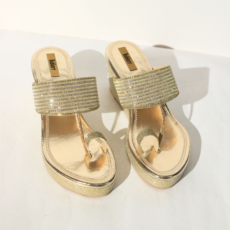 Ethnic Slipper Wedges