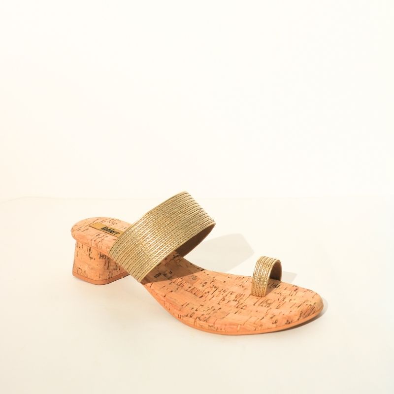 Gold ethnic Heel
