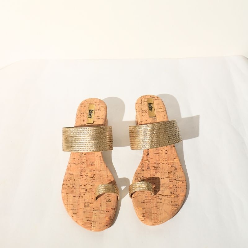 Gold ethnic Heel