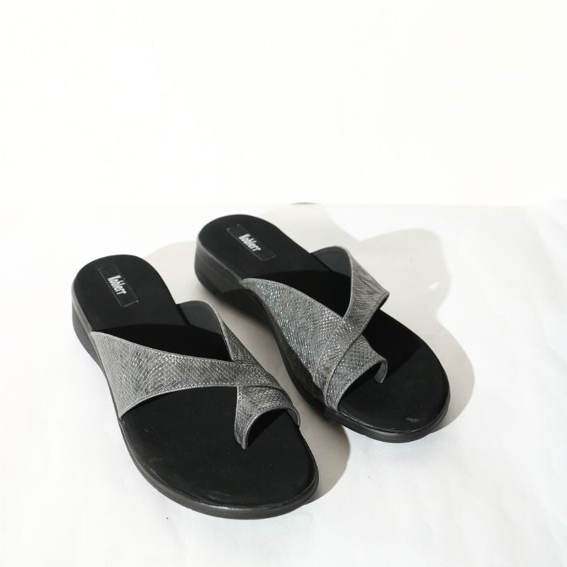 Grey Textured Slipper