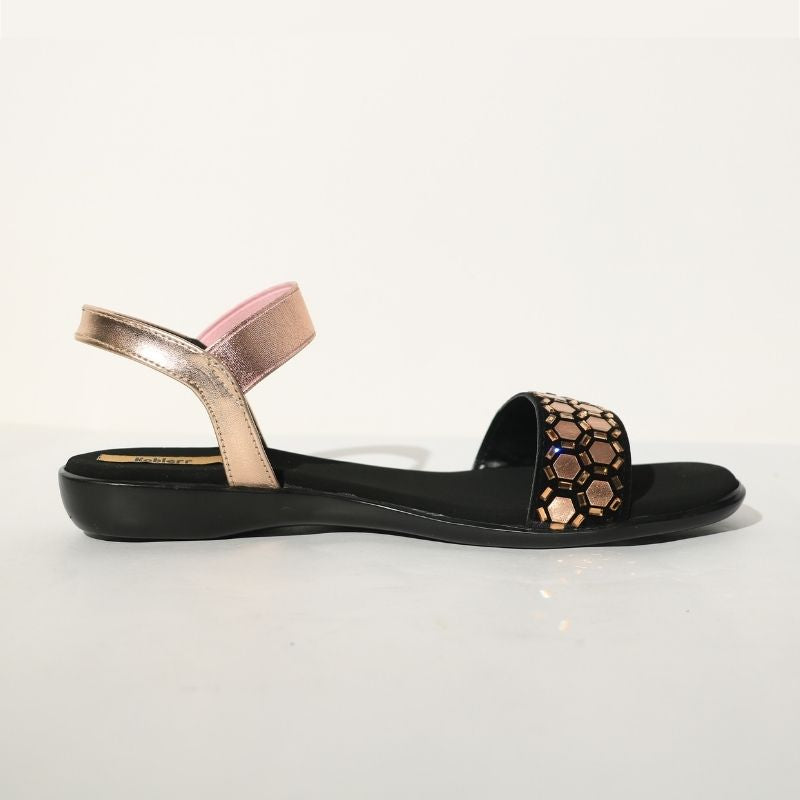 Rose stone embellished Sandals