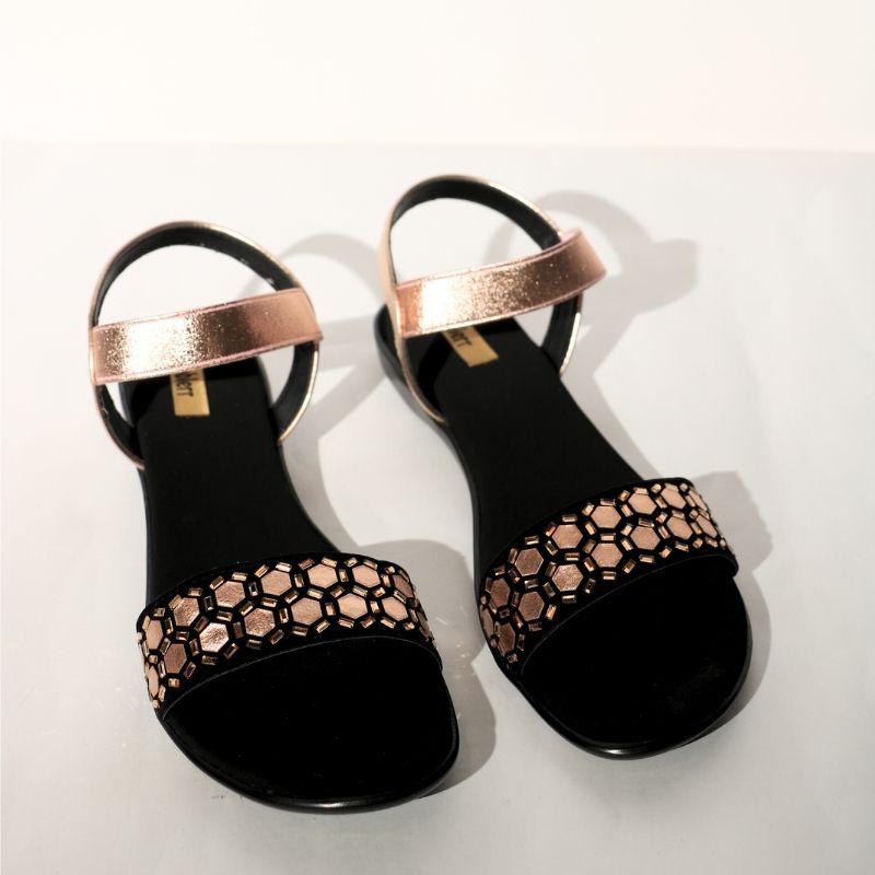 Rose stone embellished Sandals