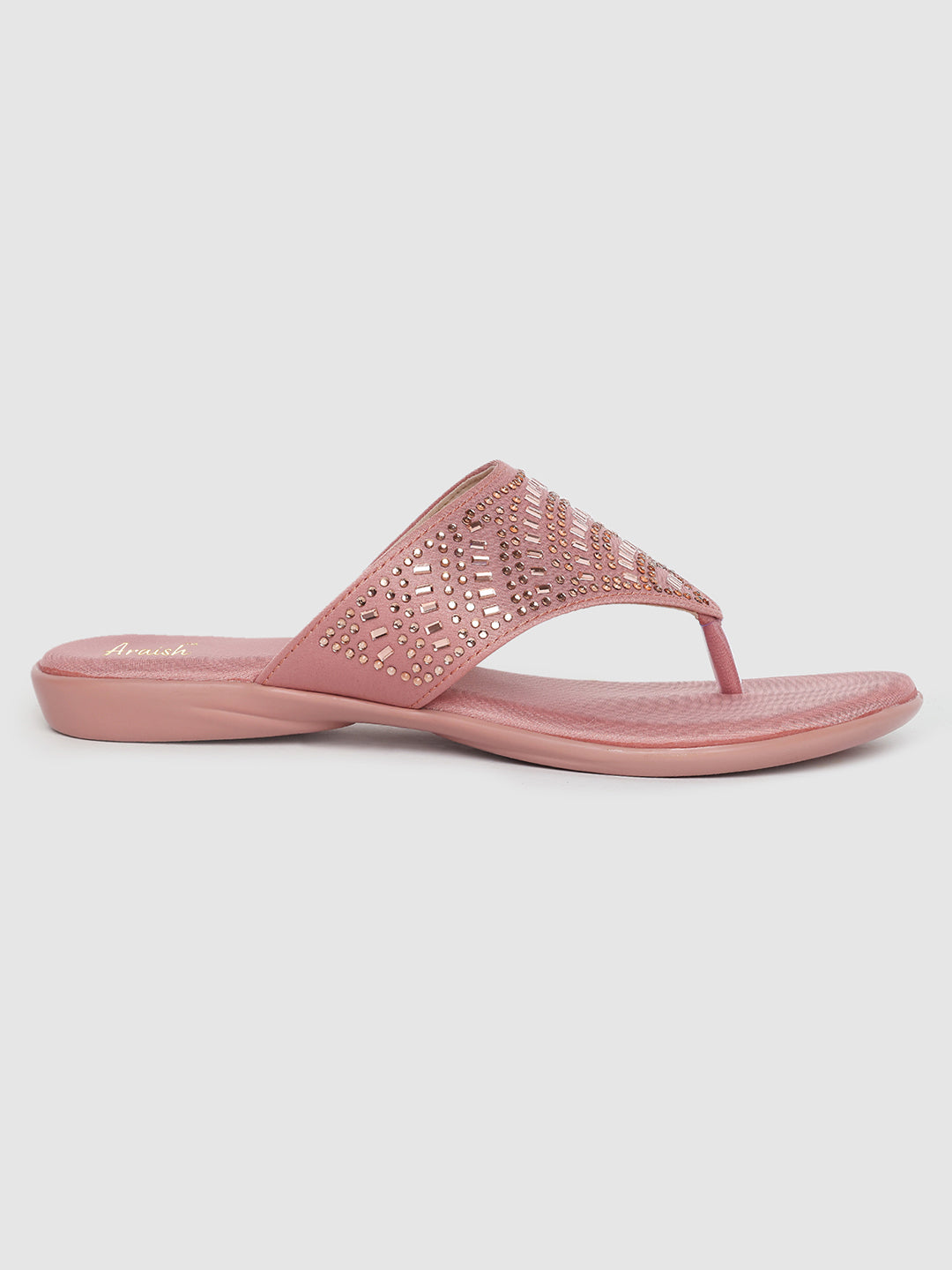 Pink Studded Flats