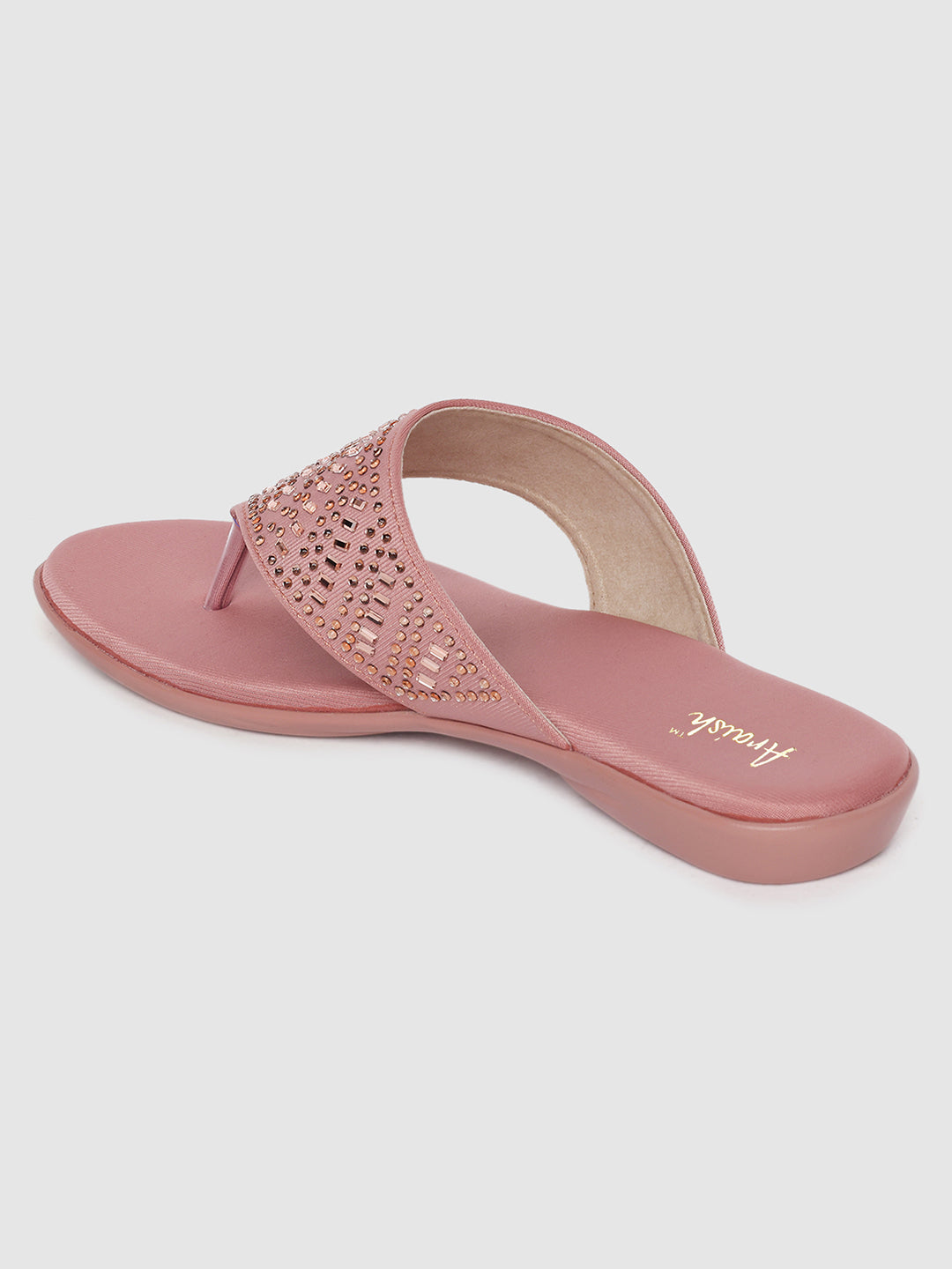 Pink Studded Flats
