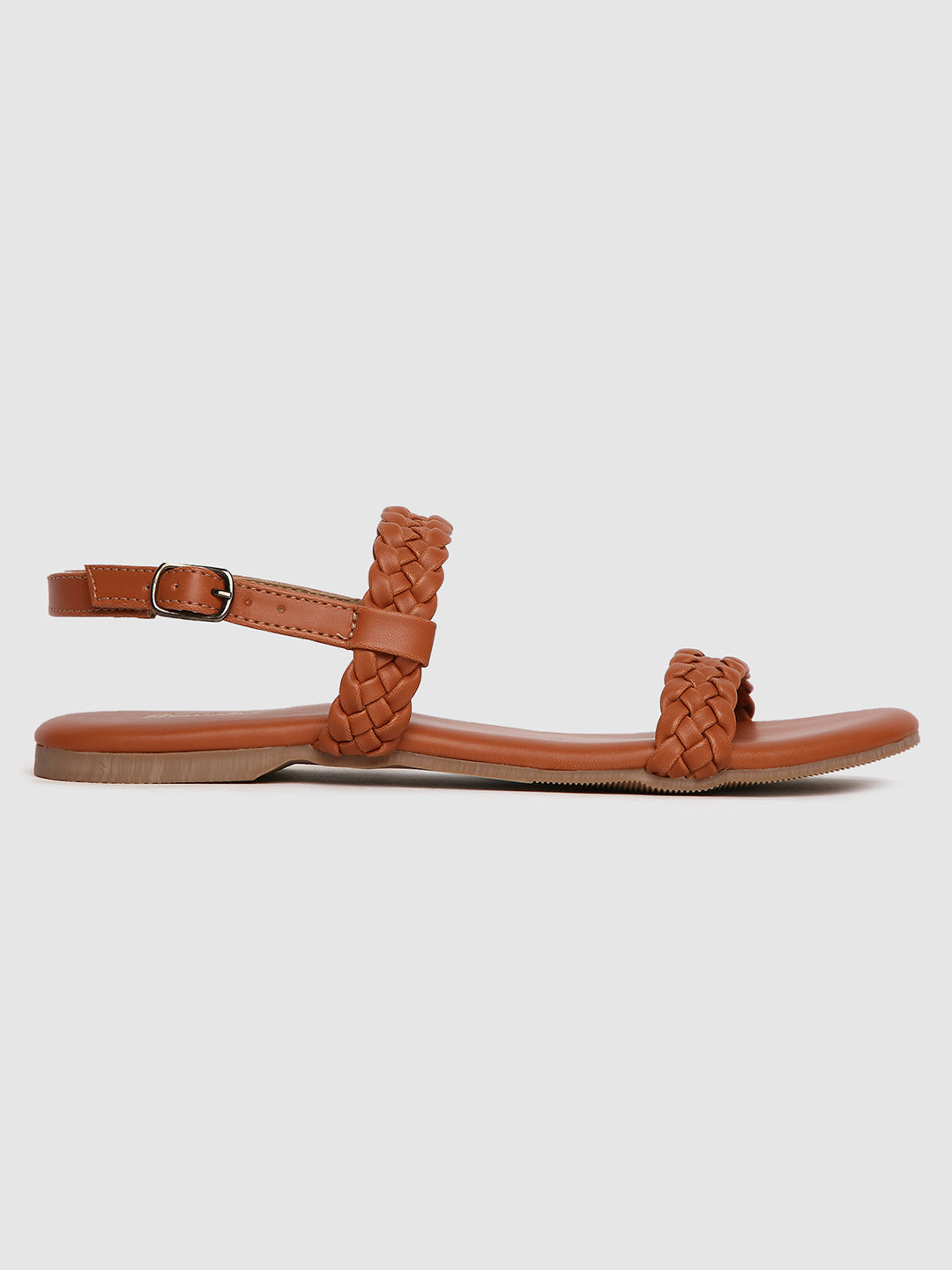 Tan Casual Weaved Sandals