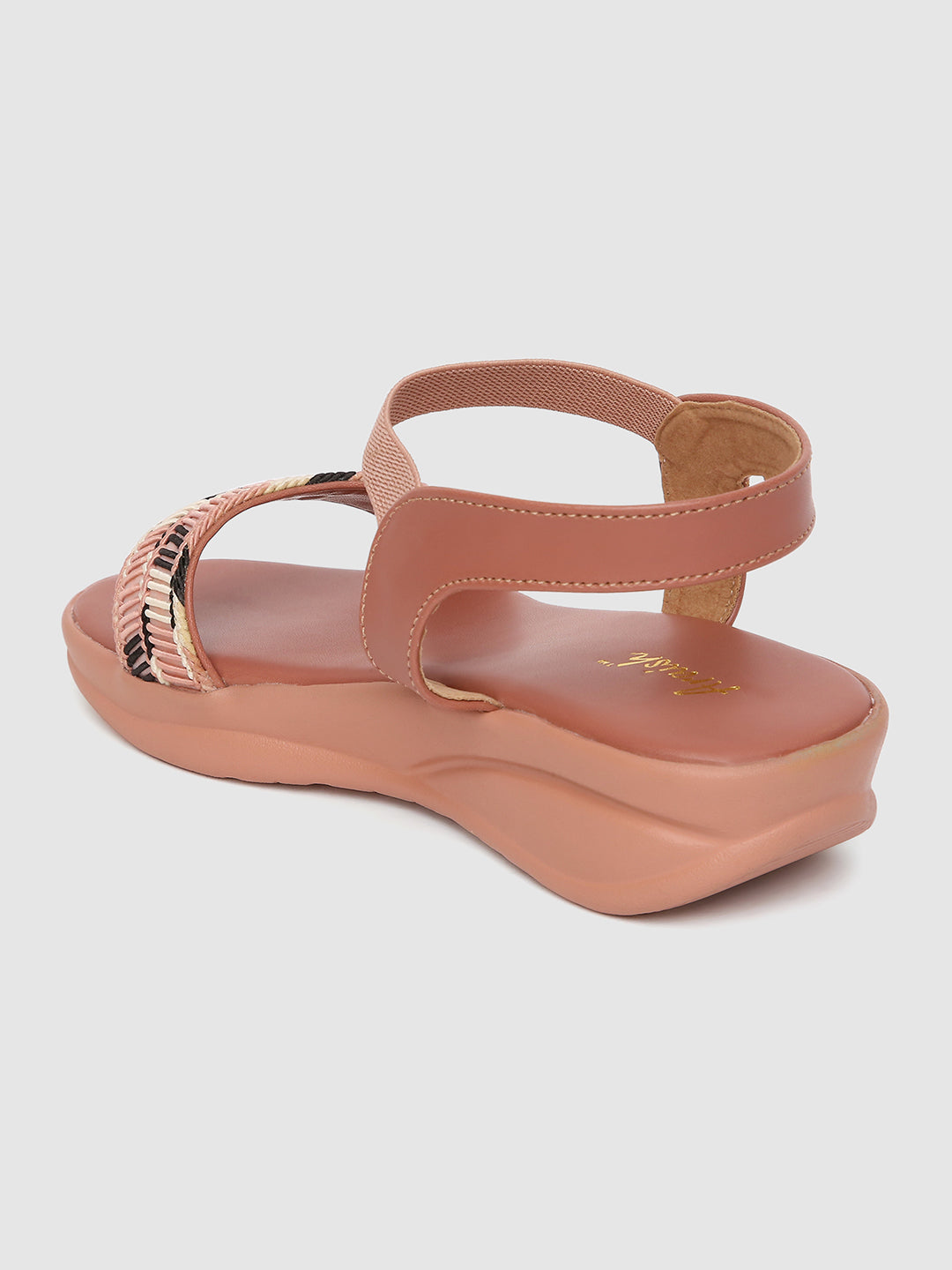 Peach Casual Platform Heel