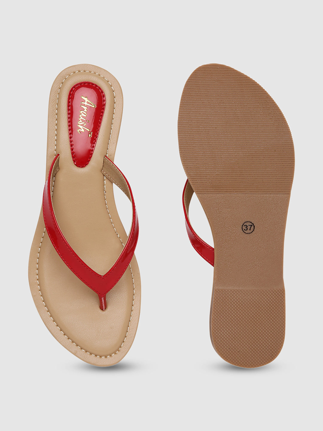 Red Monochrome Flats
