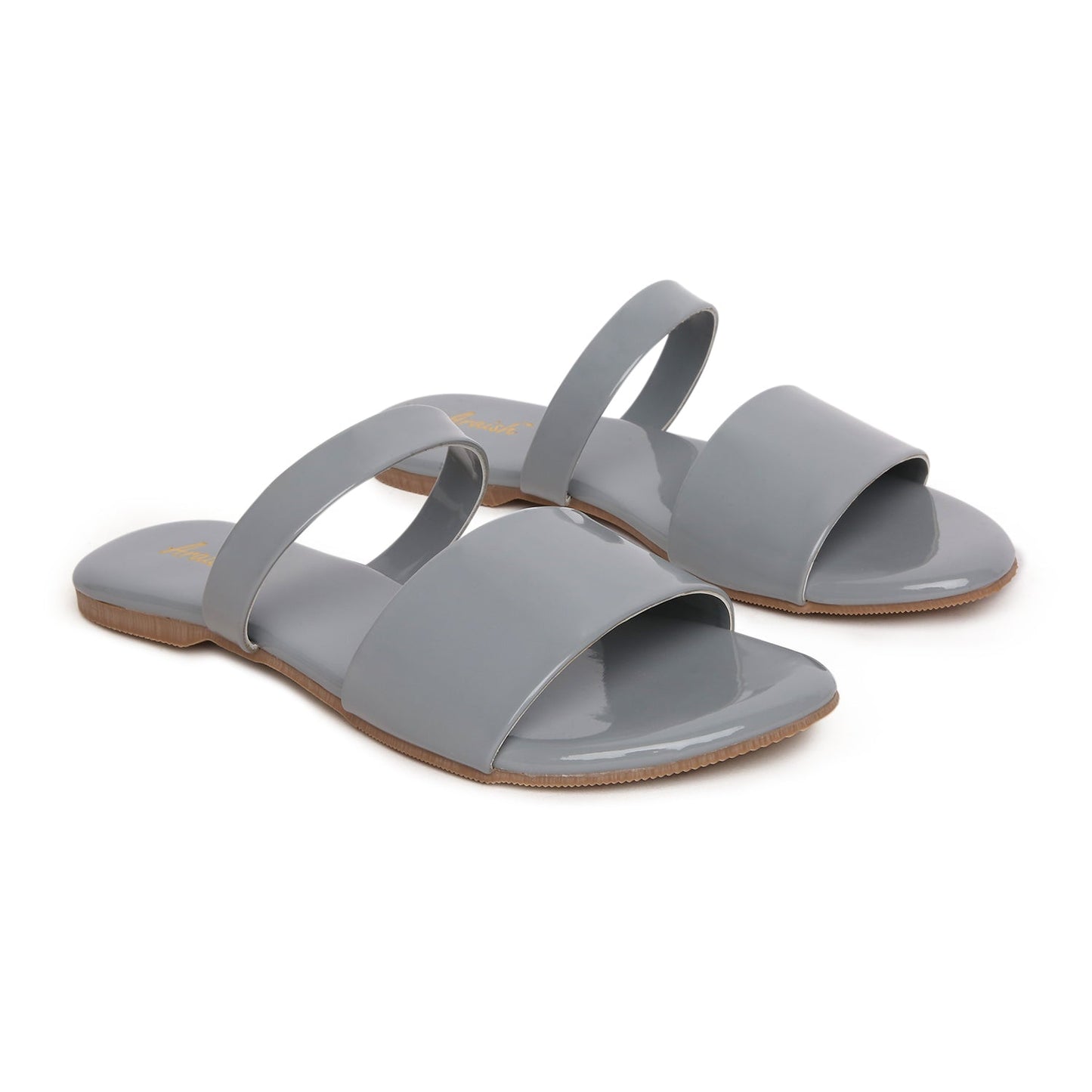 Peach Solid Casual Flats