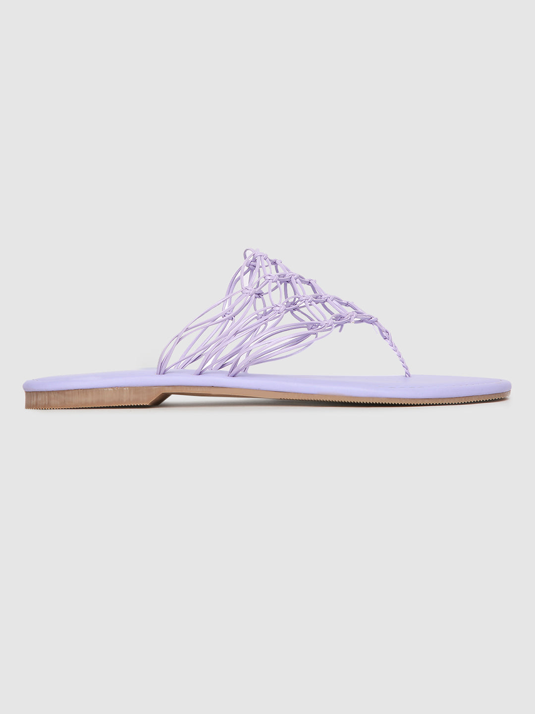 Lavender Casual Weaved Flats