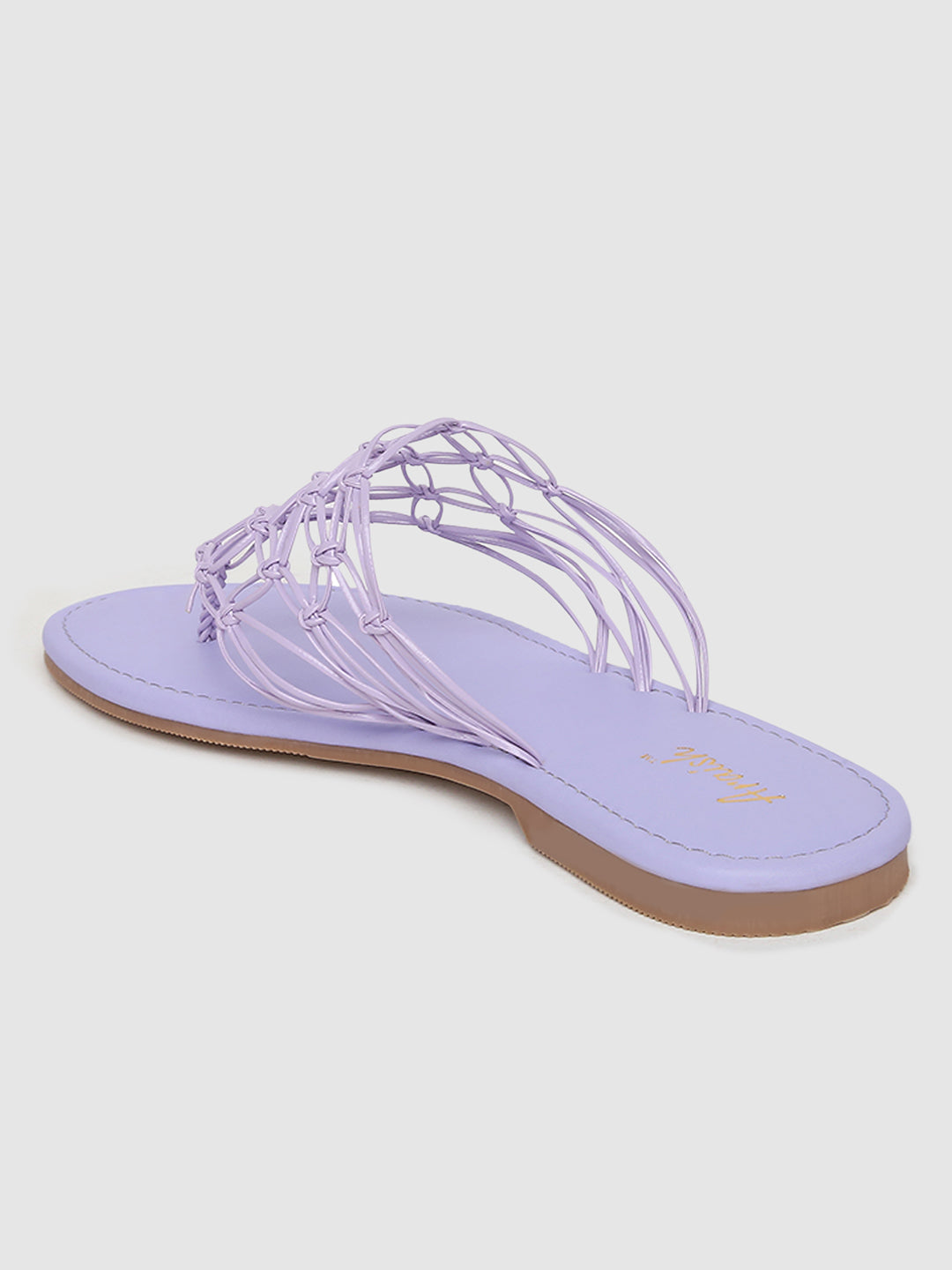 Lavender Casual Weaved Flats
